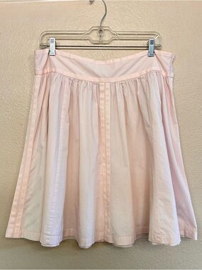 Club Monaco Women’s blush Light Pink Trim Detail Circle Flowy Skirt  Size 10
